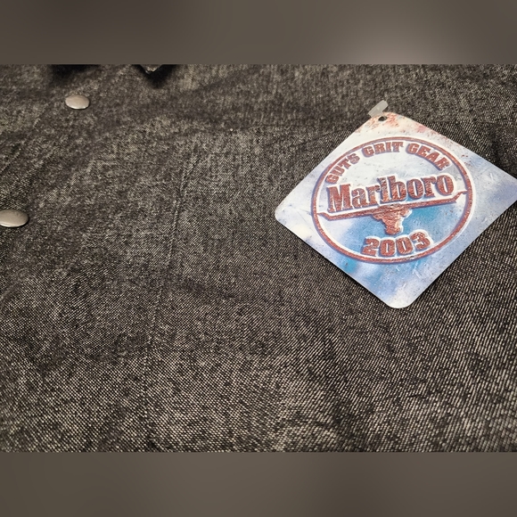 Vintage Men's Marlboro Reversible Jacket Shirt Size XL - Picture 4 of 13